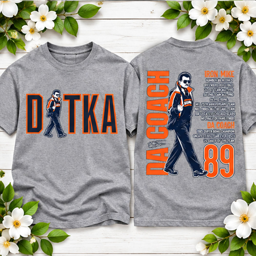 Ditka Football Fan Shirt, Da Coach 89 Graphic Tee