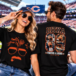 Mike Ditka 89 Forever A Legend Chicago Football Tribute T Shirt