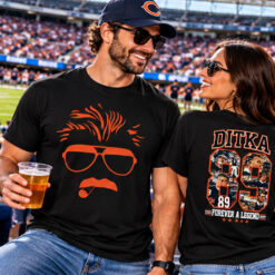 Mike Ditka 89 Forever A Legend Chicago Football Tribute T Shirt