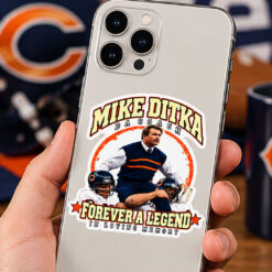 Mike Ditka Da Coach Forever A Legend In Loving Memory Sticker