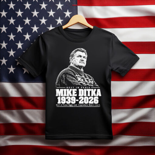 Mike Ditka Legendary Bears Coach Memorial T-Shirt