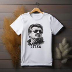 Mike Ditka Shirt Vintage Football Coach Portrait Sports Legend Chicago Fan Appreciation Tribute Gift
