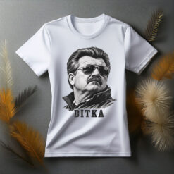 Mike Ditka Shirt Vintage Football Coach Portrait Sports Legend Chicago Fan Appreciation Tribute Gift